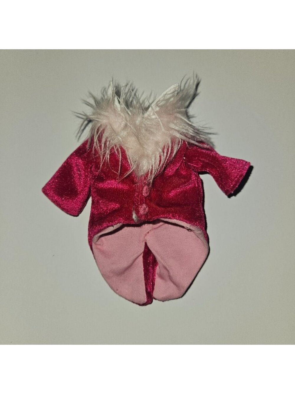 Groovy Girls Pink Velvet Coat Tails Faux Fur Collar Doll Clothes Replacement